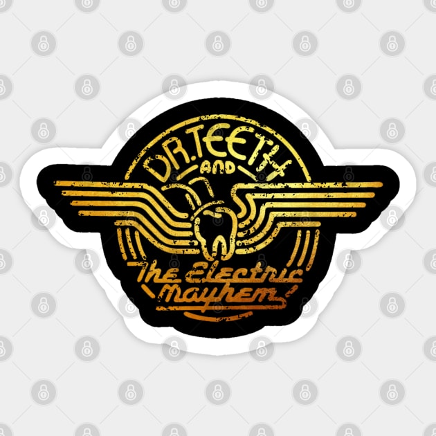 DR. TEETH Gold Sticker by NOONA RECORD